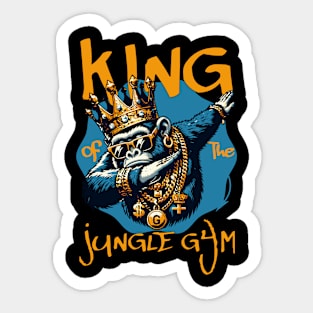 KING of the Jungle Gym! Sticker